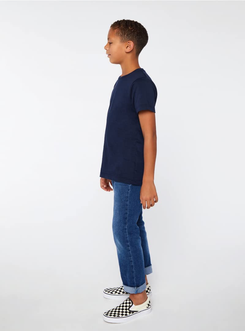 Youth Fine Jersey T-Shirt - VINTAgE BURgUNDY - XS(D0102HI335A)
