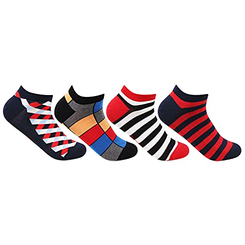 Bonjour MenS Secret -Length Bold Socks -Pack Of 4
