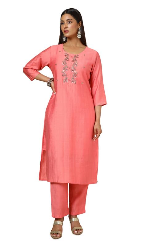 Soch Women Viscose Blend Embellished Kurta Set with Beads