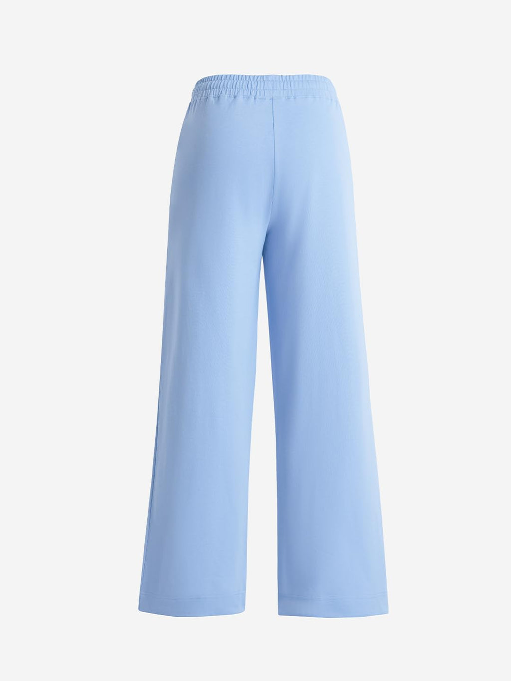 The Souled Store Flared Joggers: Powder Blue Women and Girls Pull On Solid Cotton Flared Joggers