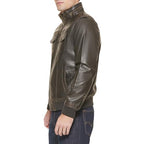Levi's Men's Faux Leather Aviator Bomber Jacket (Regular & Big & Tall Sizes), Dark Brown/Sherpa Lined, XS