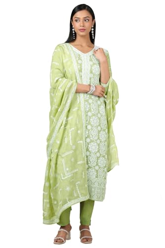 Soch Women Solid Suit Set with Thread Work