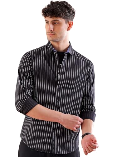 The Indian Garage Co MenS Regular Shirt (0921-Sh02-71_Black M)