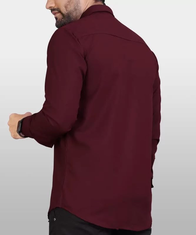 Tee Projekt Casual Cotton Long Sleeve Shirt for Men Formal Wear Regular Wear
