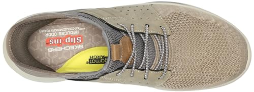 Skechers USA Men's Men's Slade-Ocon Hands Free Slip-in Moccasin, Beige, 10.5