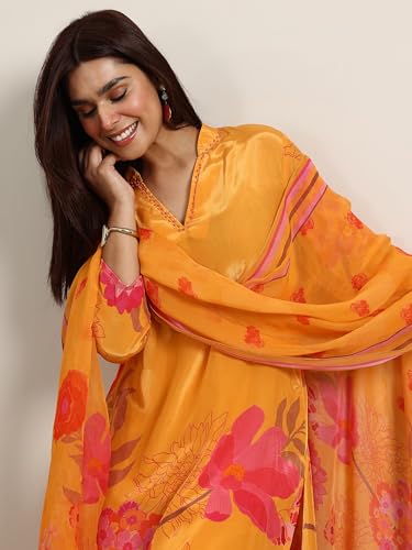 Libas WomenS Silk Blend Kurta Set (99488