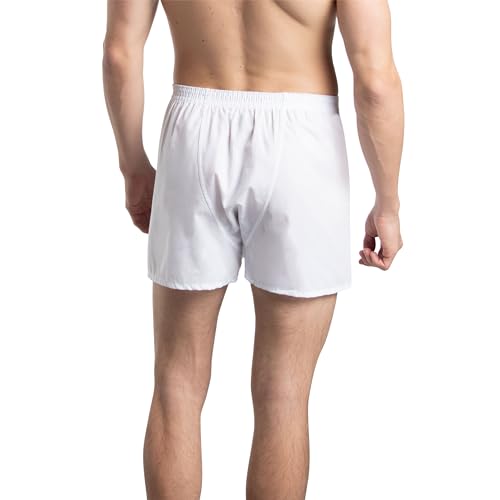 Fruit of the Loom mens Tag-free Boxer Shorts Underwear, Woven - White, X-Large US