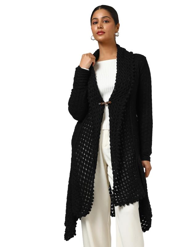 Soch Women Acrylic Woven Design Shrug