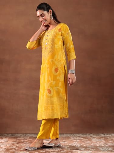 Libas WomenS Silk Blend Kurta Set (49328