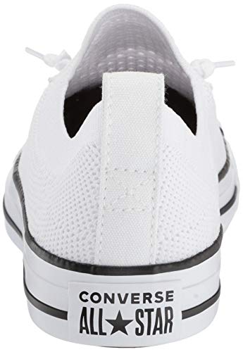 Converse Women's Women's Chuck Taylor All Star Shoreline Knit Slip On Shoe, White/Black/White, 7 M US