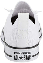Converse Women's Women's Chuck Taylor All Star Shoreline Knit Slip On Shoe, White/Black/White, 7 M US