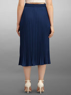 Kzully | Chic Midi Skirts Elegant Ensembles For Women & Girls Navy