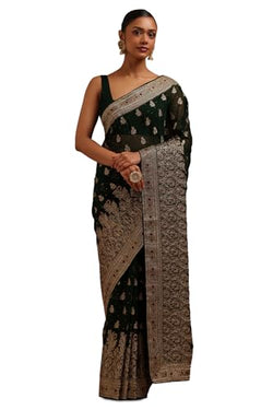 Soch Women Georgette Embroidered Saree with Zari