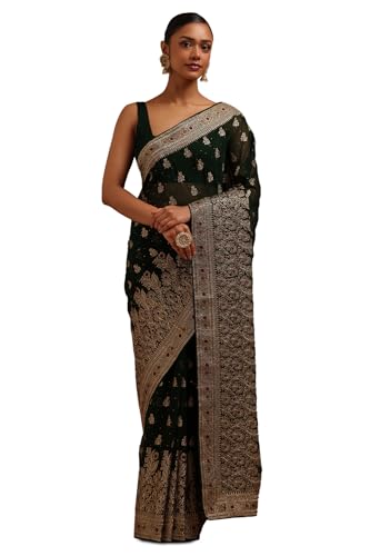 Soch Women Georgette Embroidered Saree with Zari