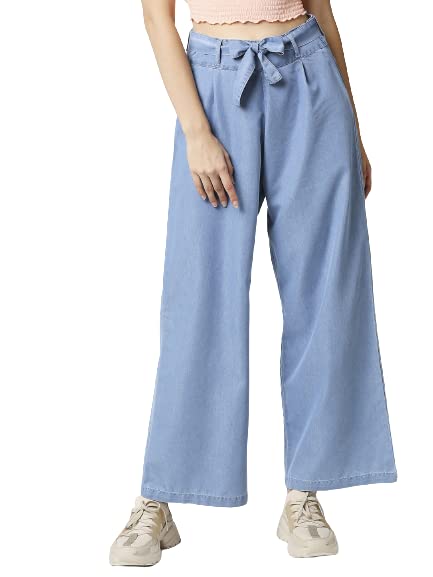 High Star Women'S Straight Palazzo (Wdplazzo880_34_Blue
