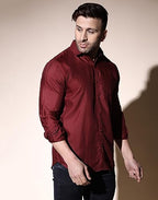 DHRUVI TRENDZ Mens Cotton Blend Mens Casual Shirt Regular Fit Western