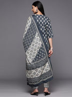 Libas WomenS Pure Cotton Kurta Sets (34242_Grey