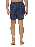Xyxx MenS Super Combed Cotton Checkmate Boxer Shorts Elasticated Waist, Drawstring | Loungewear For Men Pack Of 2 (M; Jet Black