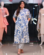 Anni Designer Women'S Rayon Printed Regular Kurta With Pant