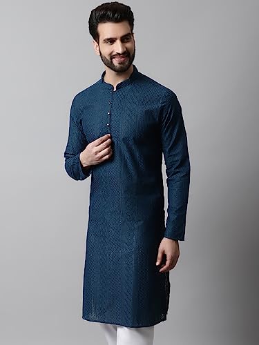Jompers MenS Embroiderd Kurtas