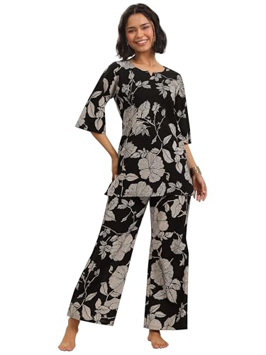 Libas Printed Cotton Blend Night Suits for Women (50326HXS)