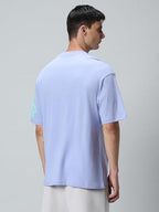 Bewakoof MenS Typography Oversized T-Shirt_582785_Purple_Xl