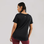 BlissClub CloudFlex Apple Hem Tee, Weightless Comfort All Day Long, Round Neck, Sleeveless Design, Feels Like Second Skin,Flatte
