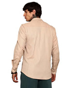 I Enterprise Mens Spread Collar Long Sleeve Multicolor Solid Regular Shirt Slim Fit Office Wear ShirtS For Men | Textured Long