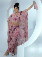 Libas Womens Printed Chiffon Co-Ord Set For Women