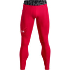 Under Armour Men's HeatGear Armour Leggings, Red (600)/White, Medium