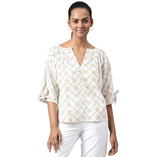 Fabindia WomenS Printed Regular Top_Mango Xl