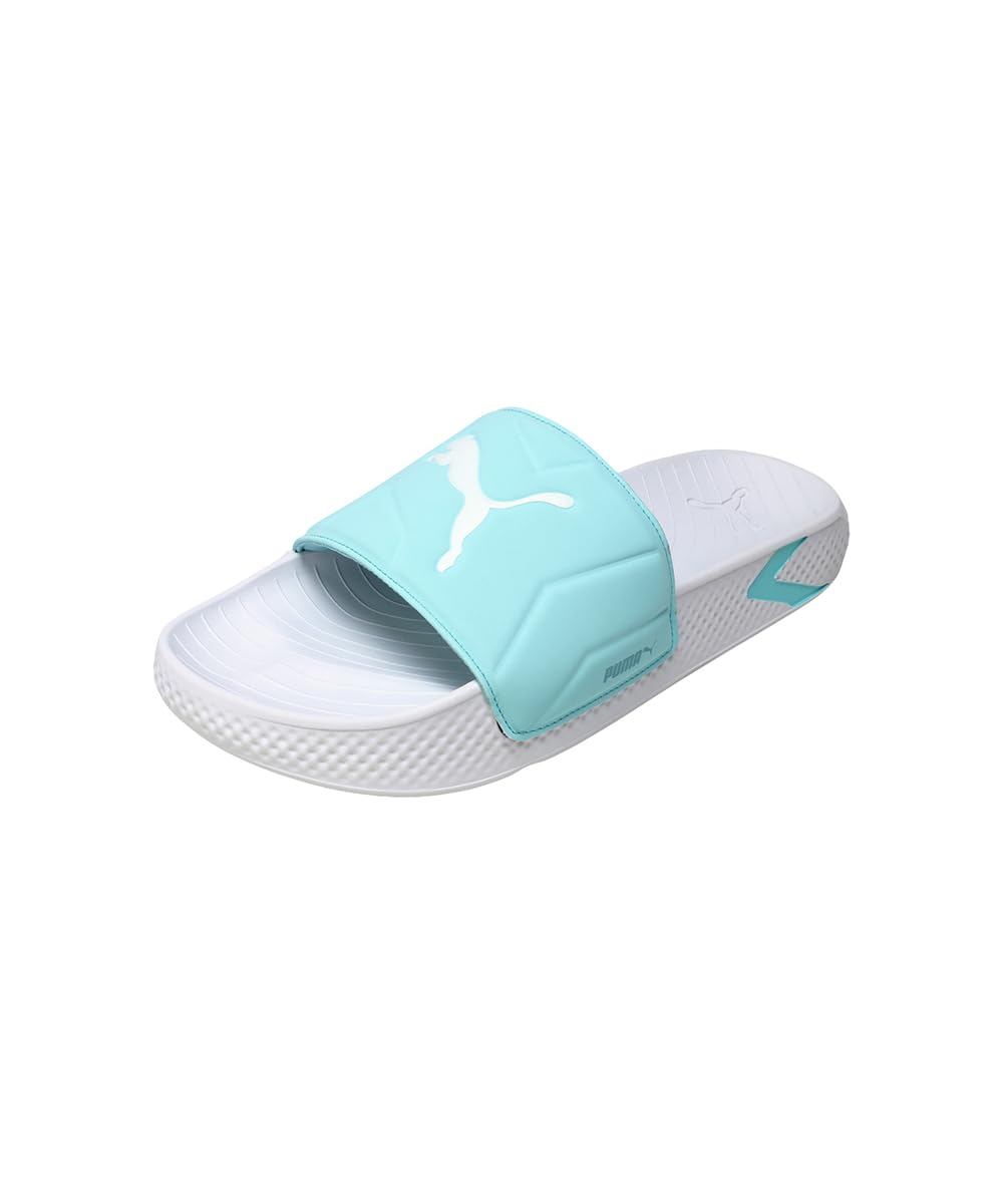 Puma, Women, SoftridePro LeadpuffWns, WhiteSafe LakeAqua, Slide, 7UK, (31179302) 7