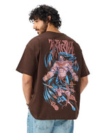 The Souled Store Ashwatthama: The Cursed Warrior Men and Boys Short Sleeves Round Neck Graphic Printed Cotton Oversized T-Shirts