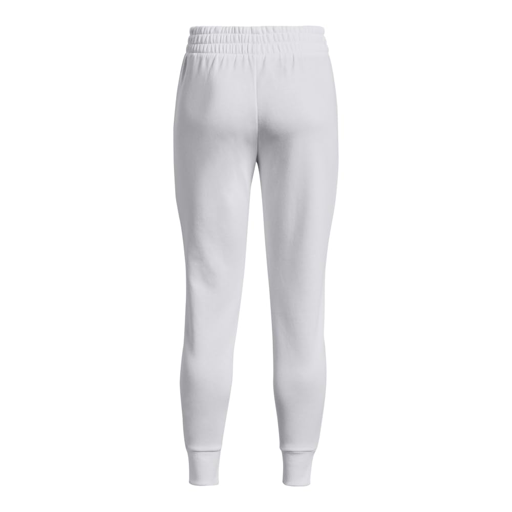 Under Armour Womens Rival Fleece Joggers, (100) White / / Black, 3X-Large
