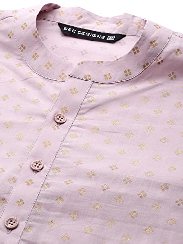 See Designs MenS  Printed Straight Kurta