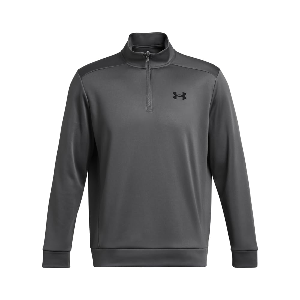 Under Armour Men's ArmourFleece 1/4 Zip, (025) Castlerock / / Black, 3X-Large