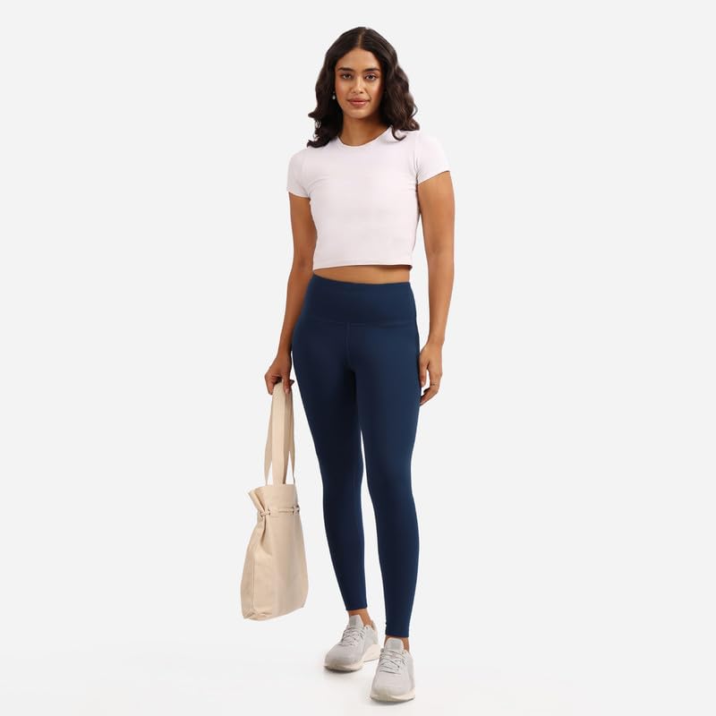 BlissClub The Ultimate Leggings Lite, Ankle Length Tights for Women for Gym, Yoga and Workout with High Waist,Regular Variant