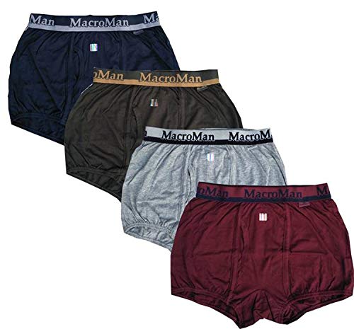 Rupa MenS Cotton Solid (Pack Of 4) (Macroman Col Plain Trunk (Po4)-Xxl_6_Multicolour_100 Cm)