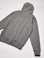 Caterpillar Men's Trademark Hoodies with Embroidered CAT Front Logo, S3 Cord Management System and Pouch Pocket, Dark Heather Gr