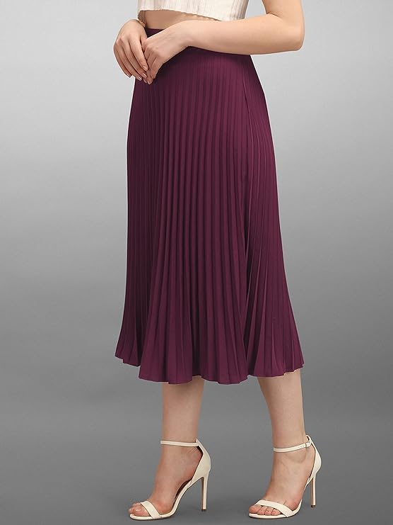 Kzully | Chic Midi Skirts Elegant Ensembles For Women & Girls Purple