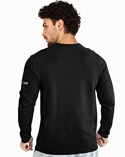 EYEBOGLER Mens Dry Fit Round Neck Full Sleeve Casual Tshirt Pack of 2