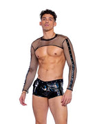 6513 - Vinyl with Iridescent Pint Shorts