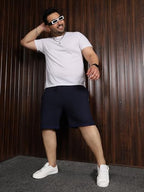 Bigbanana Plus Size MenS Regular Fit Jacquard Shorts