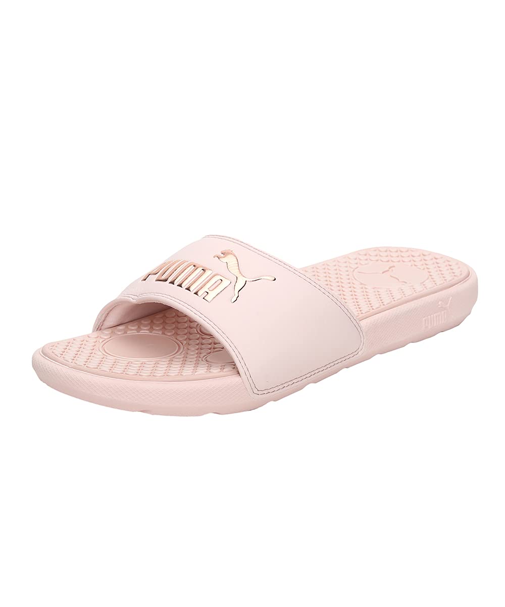PUMA Womens Cool Cat 2.0 Slide Sandal, Cloud Pink-Rose Gold, 9