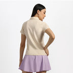 BlissClub Women The Last Tee - Polo Neck tee | Womens t-Shirt | Half Sleeves | Last 750+ Washes | Cotton Tee