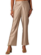 Libas Solid Silk Trousers For Women (Pl1690Rxl)