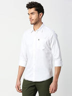 Thomas Scott Long Sleever Solid Color Regular Fit Casual Shirts for Mens