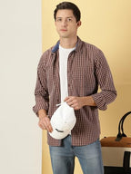 Thomas Scott Mens Slim Fit Shirt (TS1141_Brown