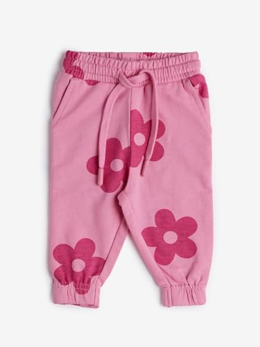 The Souled StoreTSS Originals: Pink FloraGirls Cotton Joggers