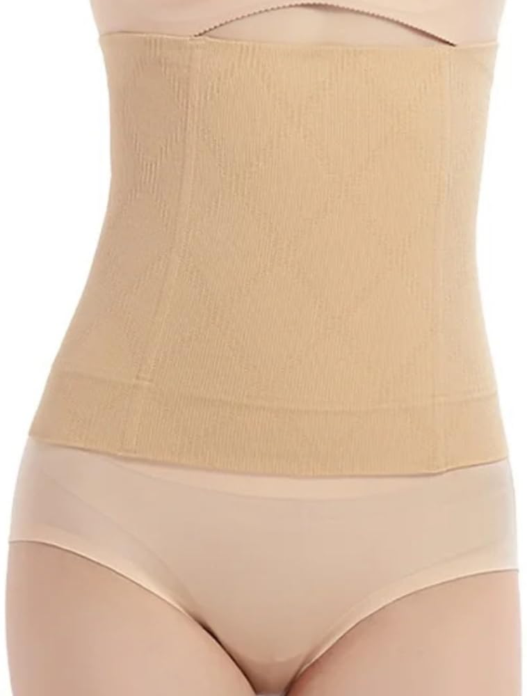 Neska Moda Womens Shapewear Tummy Firm Control Waist Cincher Trainer Belt Body Shaper Belly Wrap (Size: XXL, Beige)STK375